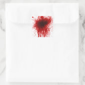 Blood Splatter Realistisch Vierkante Sticker (Tas)
