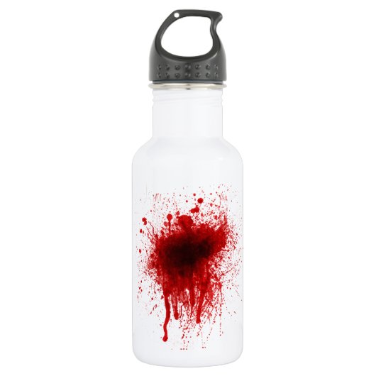 Blood Splatter Realistisch Waterfles (Voorkant)