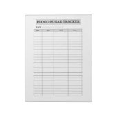 BLOOD SUGAR TRACKER NOTITIEBLOK (Gedraaid)