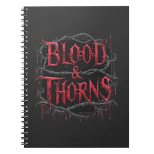 Blood & Thorns Gothic Design - Donker en Edgy Notitieboek