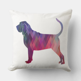 Bloodhondkleurig Geo Pattern Silhouette Pink Kussen