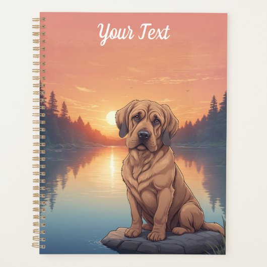 Bloodhound bij het meer planner (Voorkant)