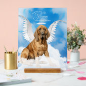Bloodhound Chien Angel avec le nom Pet Memorial (Mariage)