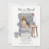 BloodHound Chien Nous avons Déménagé Faire-part (Devant)