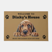 Bloodhound Dog Deurmat (Voorkant)