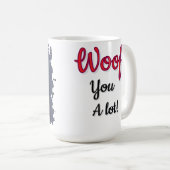 Bloodhound dog love mug  (Devant droit)