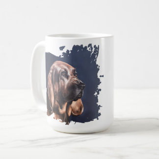 Bloodhound dog love mug 