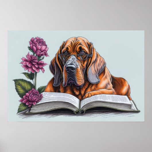 Bloodhound Dog Poster (Voorkant)