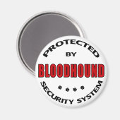 Bloodhound Dog Security Magneet (Voorkant / Achterkant)