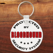 Bloodhound Dog Security Sleutelhanger (Voorkant)