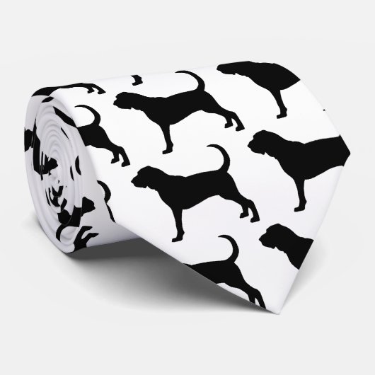 Bloodhound Dog Stropdas (Opgerold)