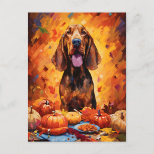 Bloodhound Herfst Dankdag  Briefkaart