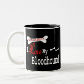 Bloodhound (I Love) Mug (Gauche)