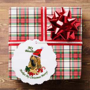 Bloodhound kerstcadeautjes ornament kaart