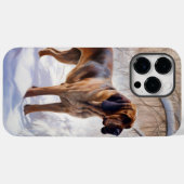 Bloodhound Laat het sneeuwen Kerstmis Case-Mate iPhone Case (Achterkant (horizontaal))