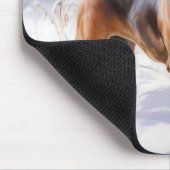 Bloodhound Laat het sneeuwen Kerstmis Muismat (Hoek)