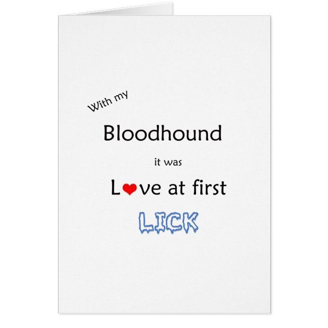 Bloodhound Lick Design (Voorkant)