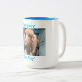 Bloodhound Mug à deux tons, 15 oz (Devant droit)