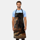 Bloodhound pompoenen Halloween eng Schort (Gedragen)