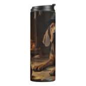 Bloodhound pompoenen Halloween eng Thermosbeker (Gedraaid links)