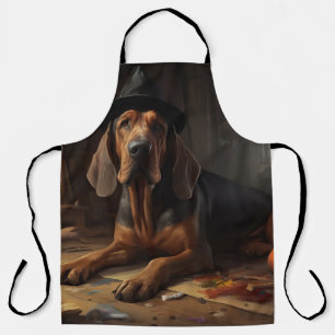 Bloodhound Pompoenen Halloween Griezelen Schort