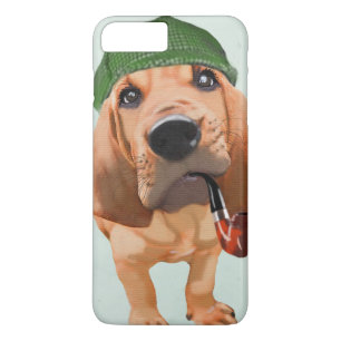 Bloodhound Sherlock Holmes iPhone 8 Plus / 7 Plus Hoesje