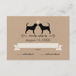 Bloodhound Silhouettes Mariage RSVP