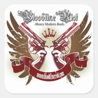 Bloodline Riot Sticker - Vierkant