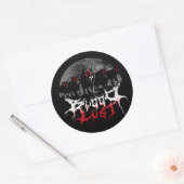 Bloodlust Wolf Pack Ronde Sticker (Envelop)