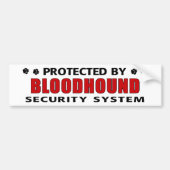 Bloodshond Security Bumpersticker (Voorkant)