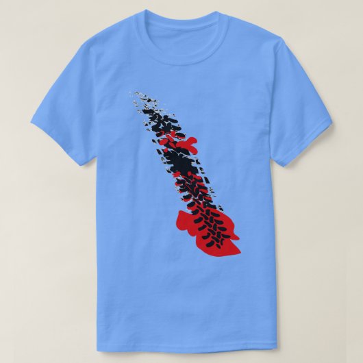 Bloody-bandenspoor 1 t-shirt (Design voorkant)