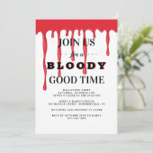 Bloody Bon Temps Halloween Fête Invitation (Debout devant)