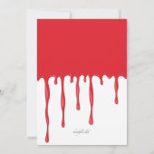 Bloody Bon Temps Halloween Fête Invitation (Dos)