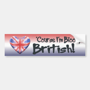 Bloody Brits Bumpersticker