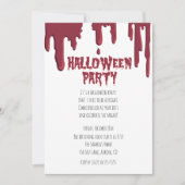 Bloody Drip Halloween Éffrayant Party Invitation (Devant)