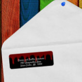 Bloody Drives Halloween Scary Blood Return Address Etiket