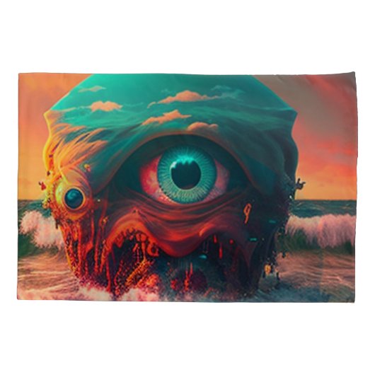 Bloody Eyes Kussensloop (Achterkant-Links)