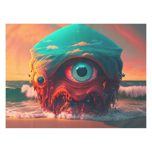 Bloody Eyes Tafelkleed (Voorkant (Horizontaal))