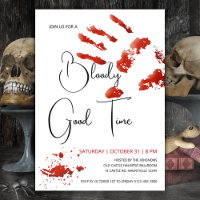 Bloody Good Time Halloween-uitnodiging, Bloederige