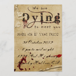 Bloody Halloween Invitation Kaart