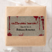 Bloody Halloween Keukenlabel Etiket (Insitu)