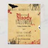 Bloody Halloween party-uitnodiging Flyer (Voorkant)