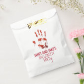 Bloody-handafdruk Halloween Bedankzakje (Gezegeld)