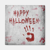 Bloody-handafdruk Halloween Magneet (Voorkant)