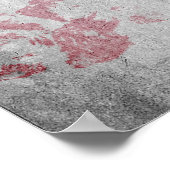 Bloody-handafdruk Halloween Poster (Hoek)