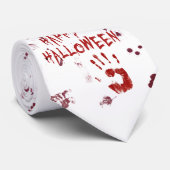 Bloody-handdruk Halloween - Stropdas (Opgerold)
