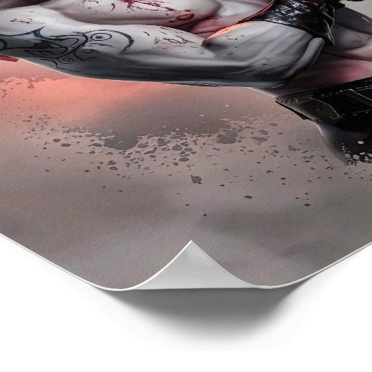 Bloody Handsome Vampire Warrior Poster Art (Hoek)