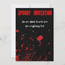 Bloody horror halloween uitnodiging