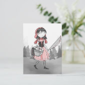 Bloody Lil Red v.2 Briefkaart (Staand voorkant)