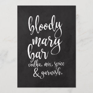 Bloody Mary Bar Betaalbaar Krijtbord Trouwbord Kaart